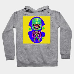 sisimite ecopop ape gorilla art in kaiju mecha robot suit Hoodie